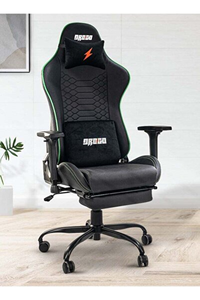 DROGO كرسي ألعاب بتصميم رياضي مريح، قابل للتعديل في 7 اتجاهات، مساند ذراع ثلا...