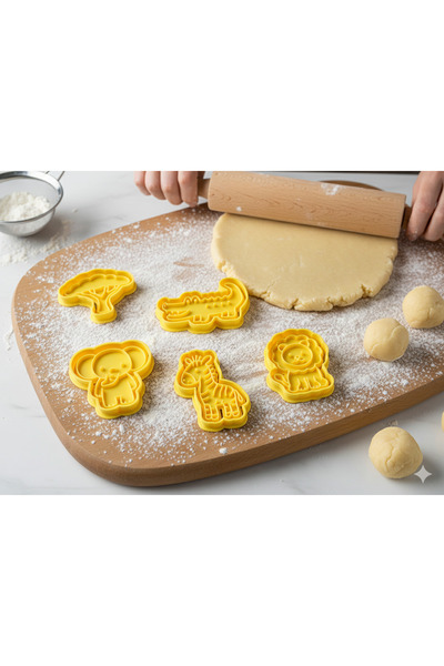 DigiArtisan3D مجموعة قوالب الكوكيز بتصميم السفاري، 5 قوالب كوكيز ثلاثية الأبع...