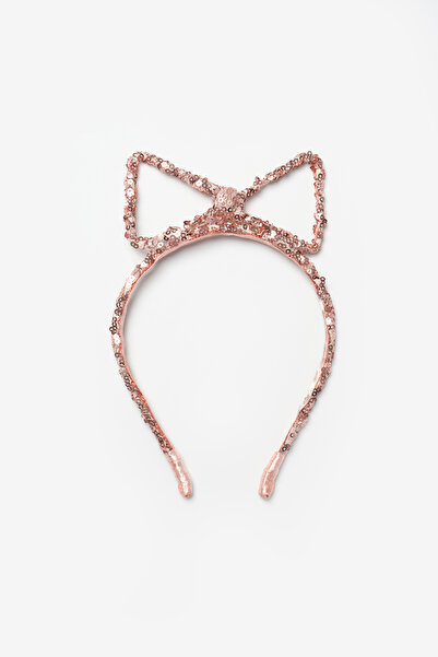 Le Mabelle Rose Sequin Bow Figured Girl's Crown