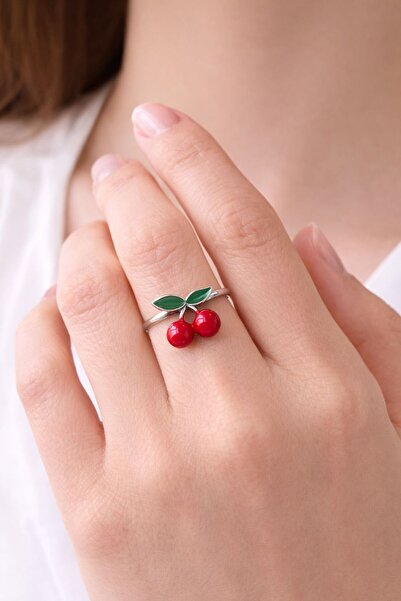 HER ŞEY NOTA www.herseynota.com Cherry Figured Ring – Adjustable Women's Ring...