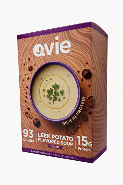 q vie Qvie High-Protein Leek Potato Soup VEGAN 7 X 25g
