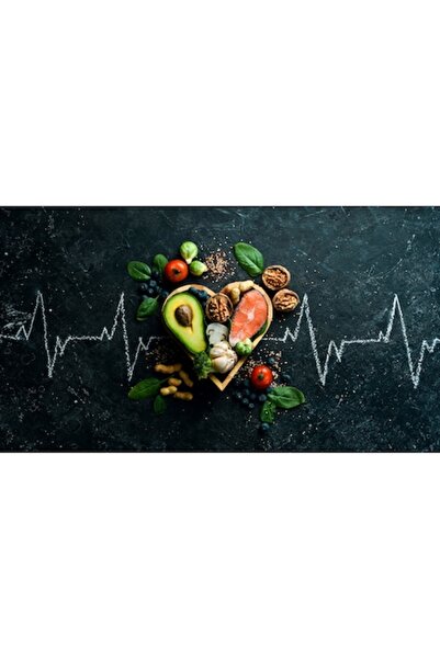 PIM Pânză cu imprimeu cu cerneală UV, 37x25cm, model inimă sănătoasă E025