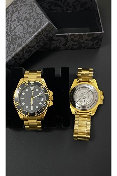 Yegane Automatic Look Men's Wristwatch with Second Hand Stainless Steel Limit...