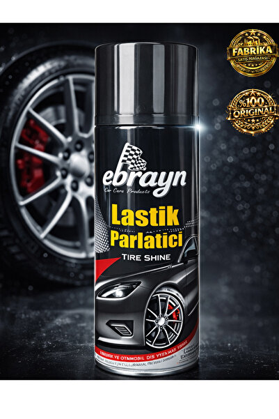 Ebrayn Premium Oto Araç Lastik Parlatıcı ve Tampon Cilası Aerosol Sprey 500ml