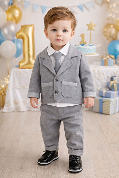 MBK GARDEN Baby Boy Stylish Jacketed Holiday Suit