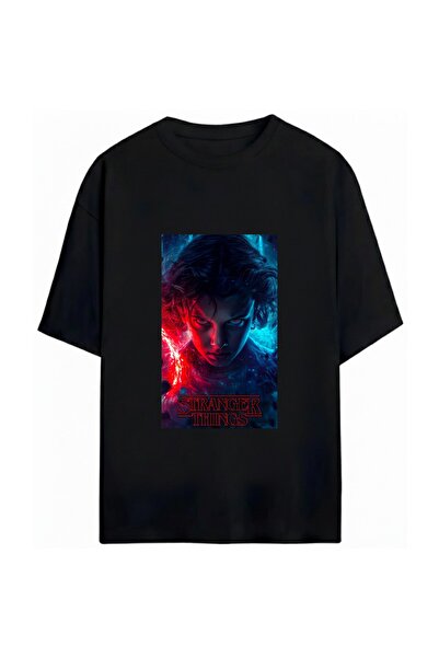 SVART WEAR Stranger Things Series Printed Unisex Oversize 100% Cotton T-Shirt