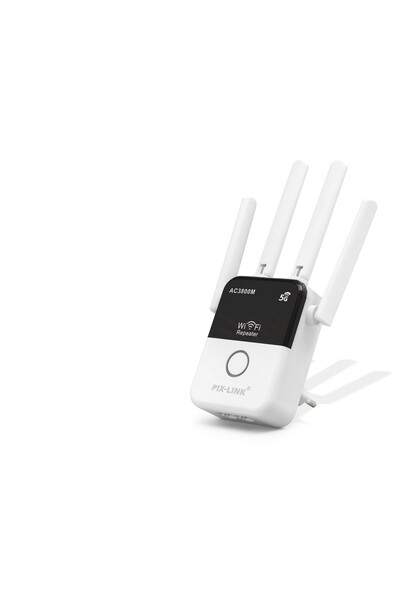 EkoAlışverişDünyam Wifi Repeater / Router / Ap Ac3800 Dual Band 5 Ghz - Siyah Beyaz Lv-Ac35Q