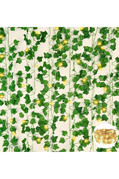 zola Iedera artificiala pentru decorare cu Led, 2.10 m/buc x 12, lungime toat...