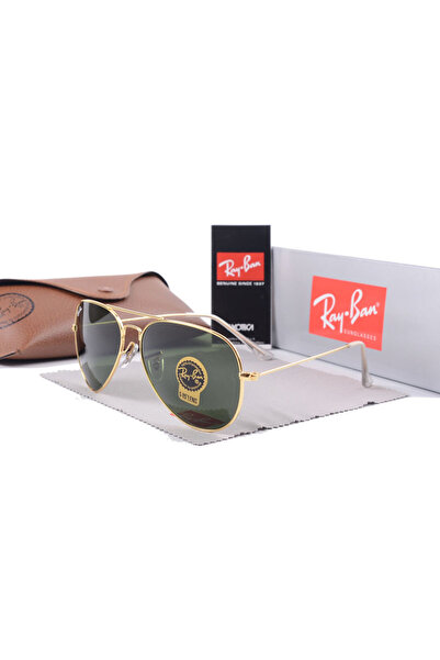 Ray-Ban Men's Sunglasses Metal High-end Sunglasses Gold Frame