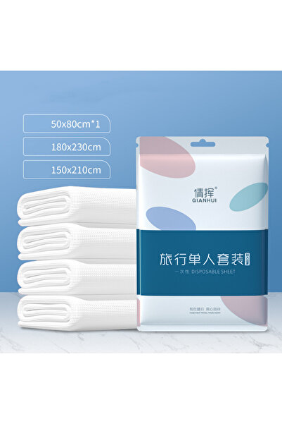 OEM Disposable bed linen set, 3 layers, Bed Sheet + Pillow + Duvet