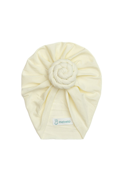 melvelo Baby turban Donut, spandex, Melvelo, Rose - Cream 0-3 years