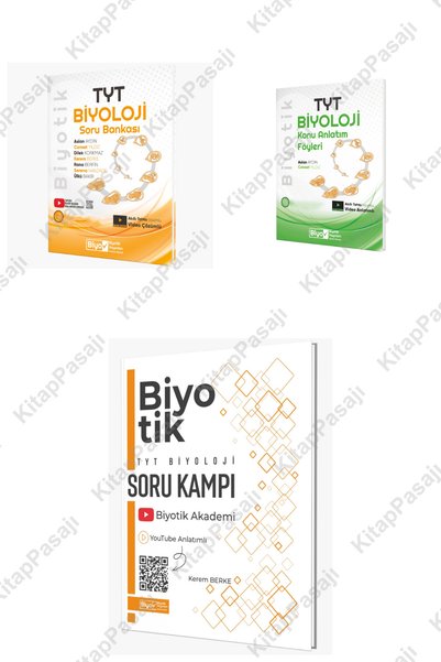 Biyotik Yayınları TYT Biyoloji Video Anlatımlı Soru Kampı Konu Anlatım Föyler...