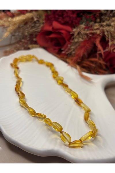 Moonstone Accessories قلادة الطفل الكهرمانية |   33 سم |   تسكين آلام الأسنان...