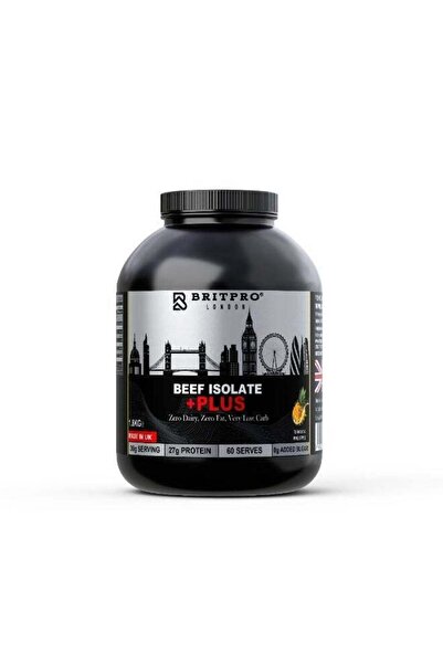 Britpro بروتين لحم بقري معزول بلس، 1.8 كجم - بنكهة المانجو والأناناس
