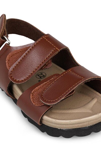 Civil Boys Velcro-Fastening Sandals Size 21-25 - Brown 22