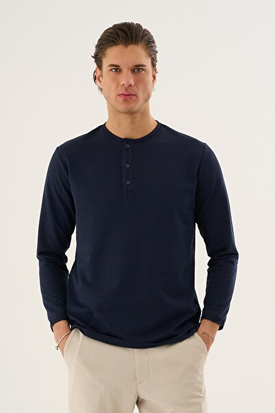 ALEXANDERGARDI Hanorac cu mânecă lungă și guler cu nasturi