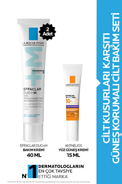 La Roche Posay Cilt Kusurları Karşıtı Güneş Korumalı Cilt Bakım Seti: Effacla...