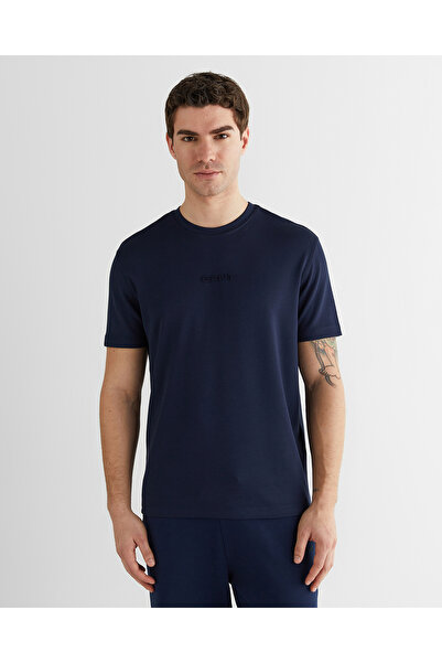 Gant Erkek Lacivert Baskılı Kısa Kollu T-Shirt