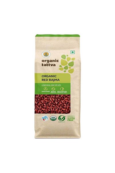 Organic Tattva Organic Premium Whole Dark Red Kidney Beans Rajma Grains (1kg)