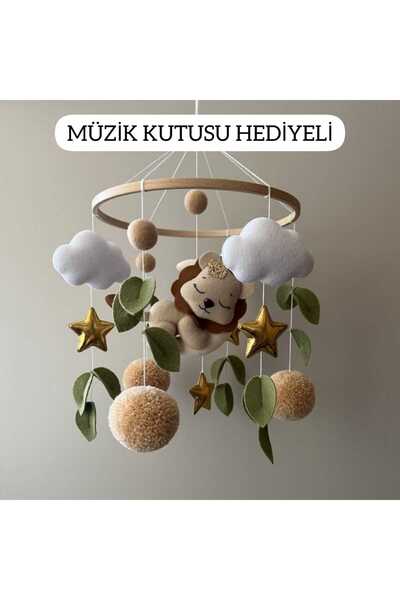 TREND METFİQ DECORATİON Ahşap Kasnaklı Yenidoğan Bebek Dönencesi - Baby Showe...