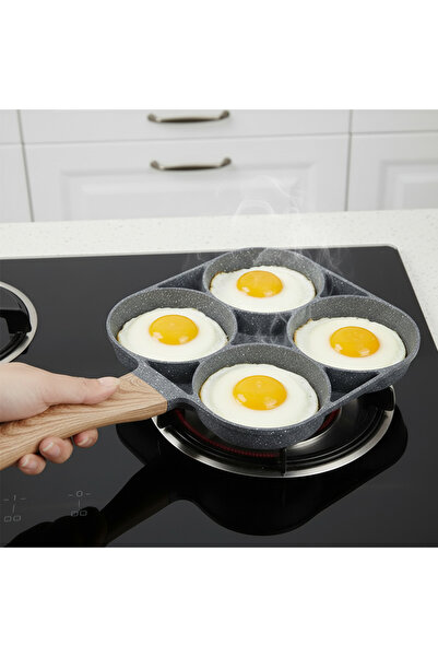 zola Non-stick frying pan 4 compartments 17.5x17.5x2 cm, gas and induction