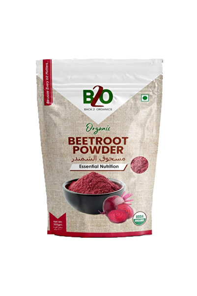 BACK 2 ORGANICS Pure Sun-Dried Beetroot Nutrient Powder (200g)
