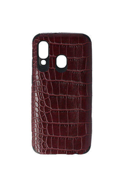 SEP Husa TPU Leather Crocodile Samsung Galaxy A40 Burgundy