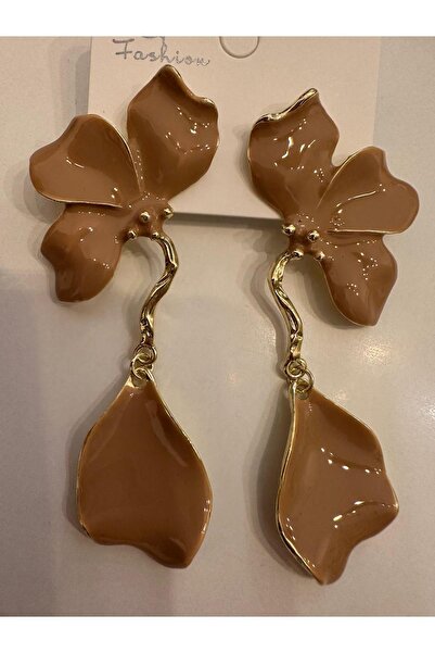 MU&ME BOUTİQUE Earrings Vi̇ral Zr Flower Long