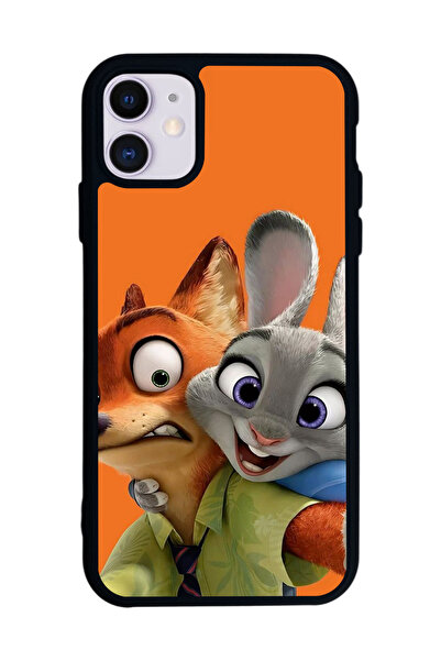 BGAKSESUAR iPhone 11 Uyumlu Zootropolis Tasarımlı Glossy Premium Kılıf