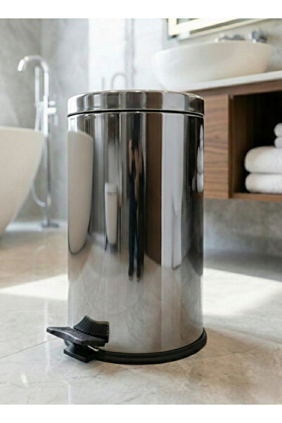 Bürke 16 Liter Stainless Steel Pedal Trash Can Luxury Kitchen, Office and Gar...