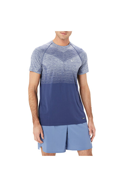 Asics Tricou alergare barbati Seamless SS 2024-Albastru/Alb-S