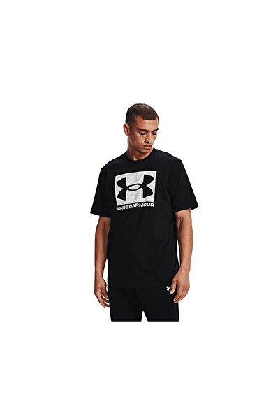 Under Armour Black Men's Abc Camo Boxed Logo Short Sleeve T-Shirt
