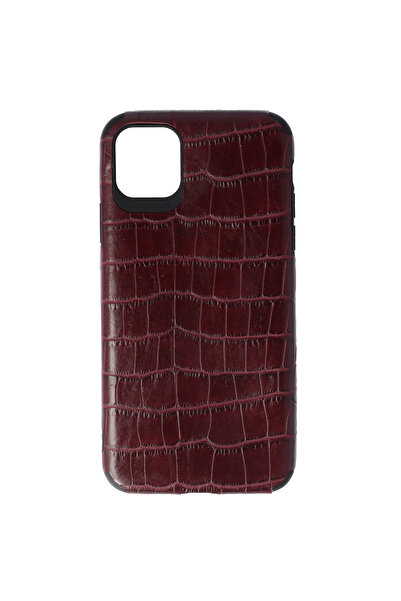 SEP Husa TPU Leather Crocodile Apple iPhone 11 Pro Max Burgundy