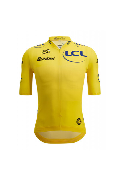 Santini Leader Tour de France Men's Cycling Jersey-Yellow-S