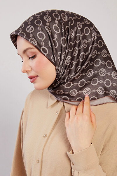 Levidor Crystal Scarf Chain Pattern Coffee