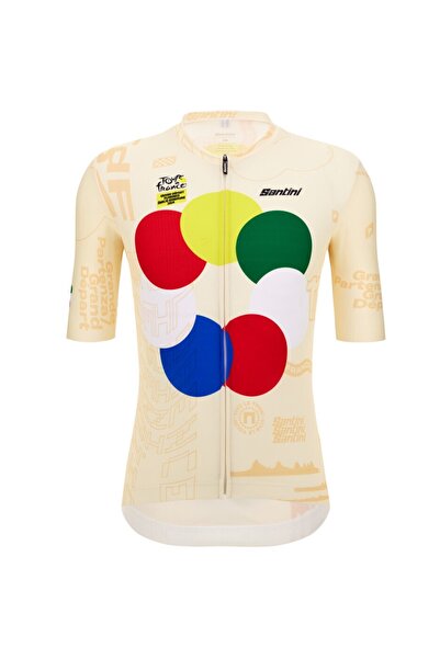 Santini Men's cycling jersey Tour de France Grand Depart Florence-Light yello...