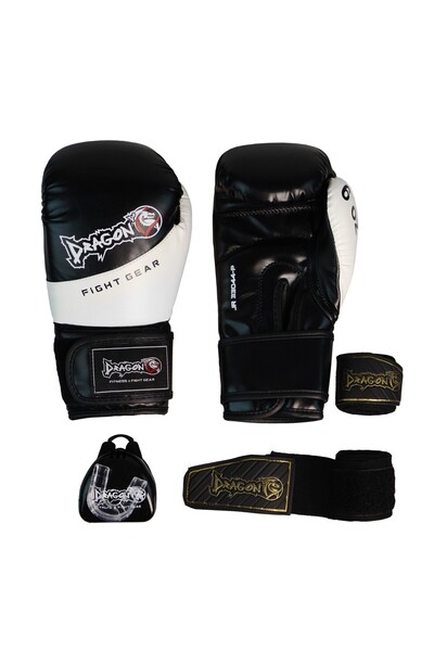 Dragondo 33044-P Jr Children's Boxing Glove Set (Gloves+Bandage+Mouthguard)