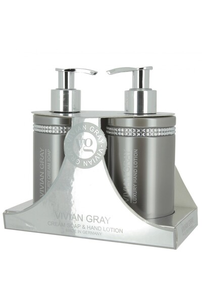 Vivian Gray Set Grey Crystals, Hydrating, Hand Lotion, 250 ml + Grey Crystals...