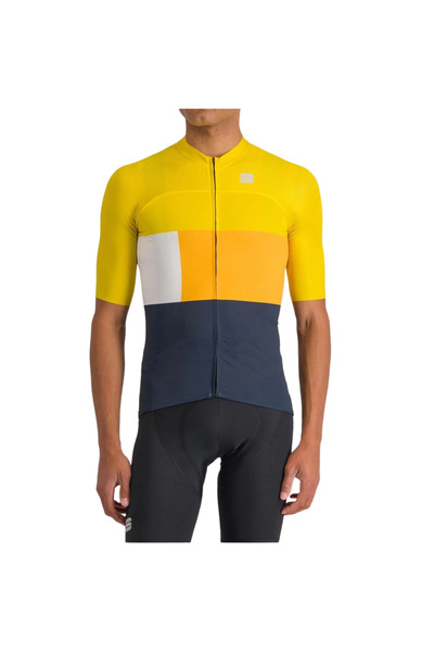 Sportful Men's cycling jersey Snap-Yellow/Blue-L