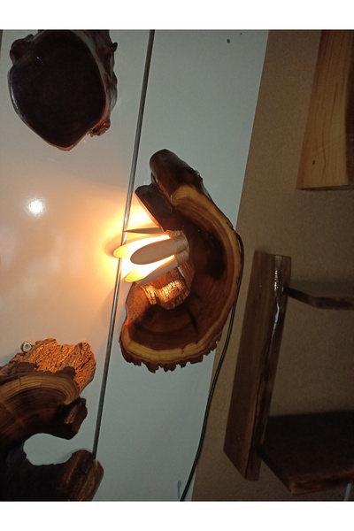 Home Ahşap epoksi lambader