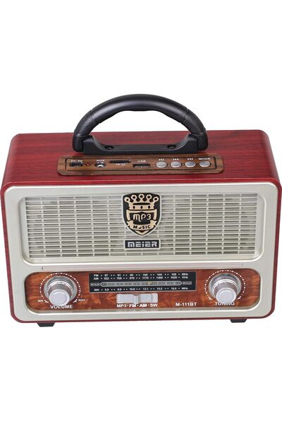 Tastech ŞARJLI NOSTALJİK RETRO RADYO SD KART USB BLUETOOTH FM RADYOLU TAŞINAB...