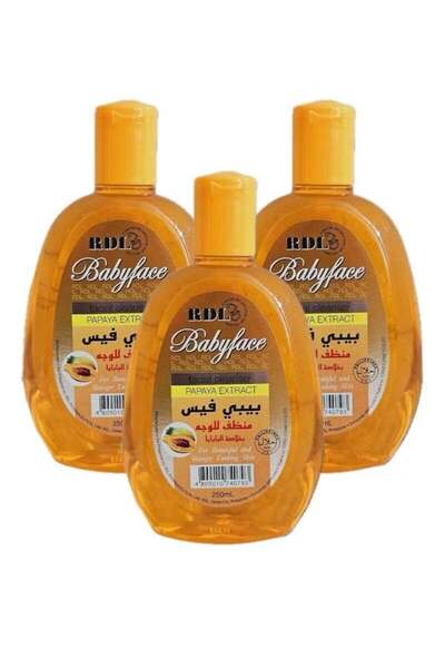 RDL 3 Pack Baby Face Papaya Extract Facial Cleanser 250ml