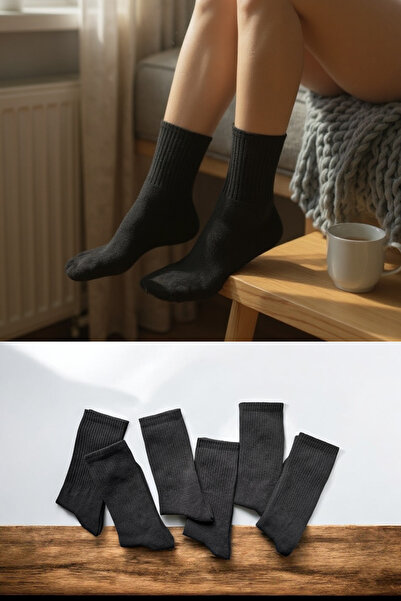 KAYS 6-Pack Women's Black Sports Tennis Socks