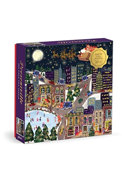 Galison Joy Laforme Presentville 500 Piece Foil Puzzle