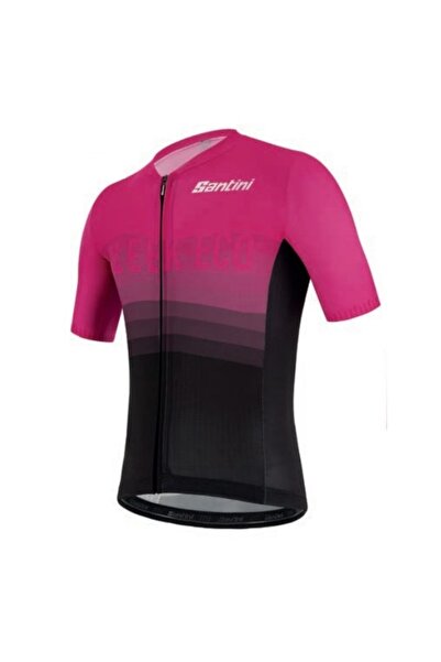 Santini Sleek Men's Cycling Jersey-Pink/Black-M