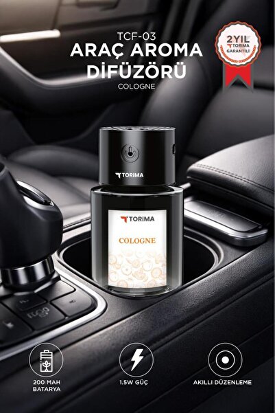 Torima Araç İçi Aroma Difüzörü Hava Nemlendirici Lazerli Şarjlı Oda ve Araba ...