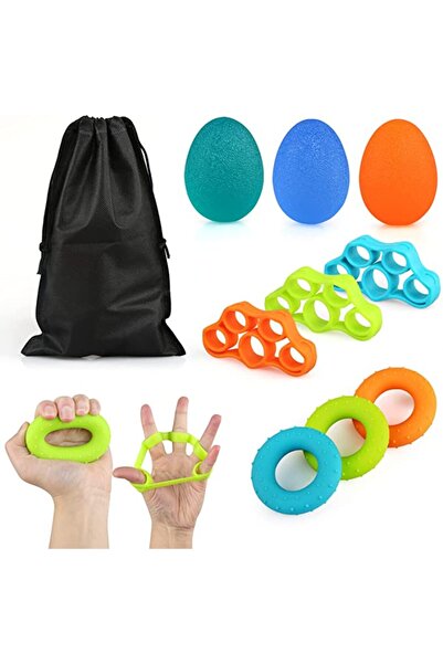 zola Complete Hand and Finger Exercise Set, Elastic Finger Bands, Training Ba...