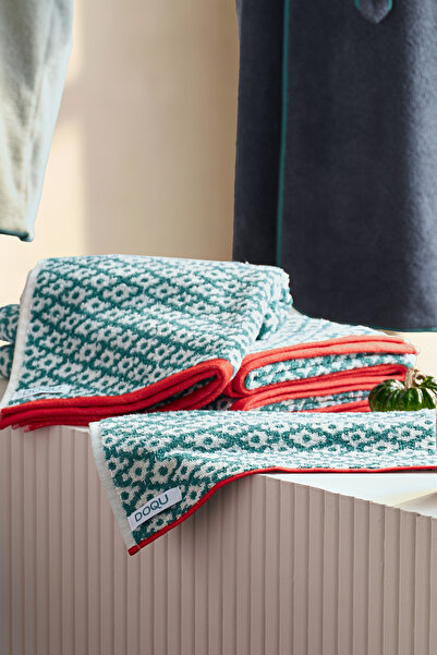 Doqu Home Leris Bouquet Jacquard Face Towel
