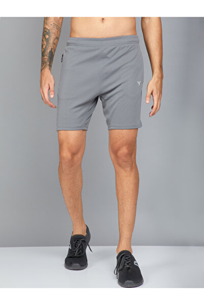 Technosport By Styli Grey Solid Shorts with Side Pocket