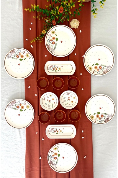 Areyma Kalpli Bahar 6-Person 16-Piece Breakfast Set